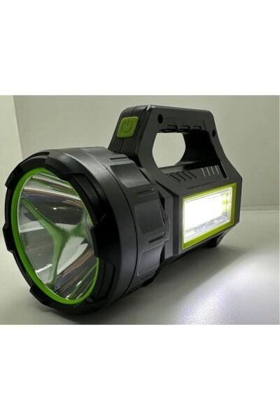 Ps-t95 10w Uzun Menzilli Solar Panelli Powerbank Usb Çıkış S.o.s Lu Ultra Güçlü Ledli Şarjlı Feneri