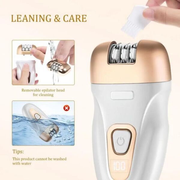 Epilatör: Kişiye Özel 3'ü 1 Arada Yüz ve Vücut Kıl Alma Profesyonel ve Taşınabilir Bayan Tıraşı