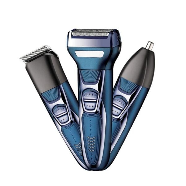 SK-577 3’ü 1 Arada Erkek Bakım Seti - Şarjlı Tıraş Makinesi, Burun Kılı Temizleme ve Saç Kesme
