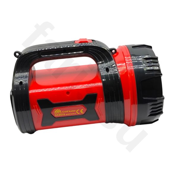 GoldKama GK6670 Uzun Mesafeli 10W CREE LED Şarjlı Projektör El Feneri - 20 Saat Çalışma Süresi