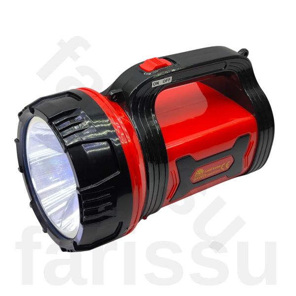 GoldKama GK6670 Uzun Mesafeli 10W CREE LED Şarjlı Projektör El Feneri - 20 Saat Çalışma Süresi