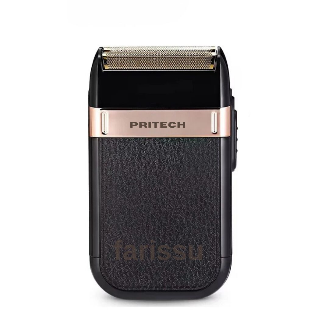 Pritech RF-1551 Şarjlı Erkek Tıraş Makinesi - Deri Kaplama 3D Yüzer Başlık Sinekkaydı Tıraş Makinesi