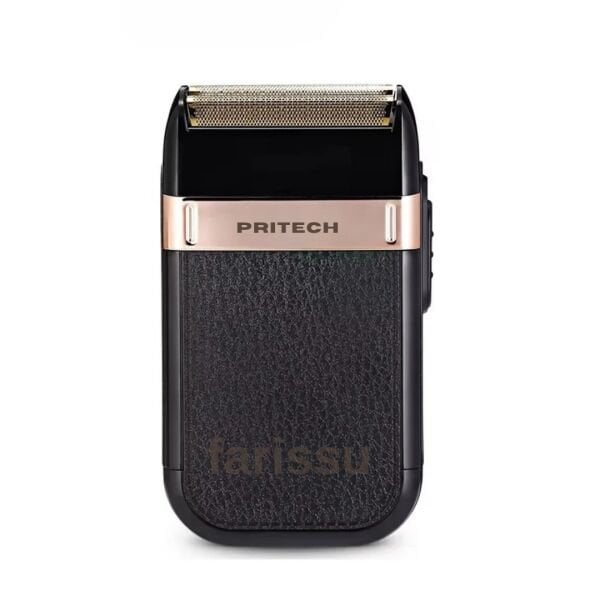 Pritech RF-1551 Şarjlı Erkek Tıraş Makinesi - Deri Kaplama 3D Yüzer Başlık Sinekkaydı Tıraş Makinesi
