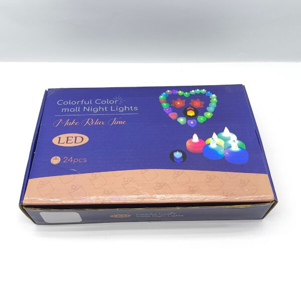 Pilli LED Tealight Mum 24'lü Ekonomik Paket - Sıcak Sarı Işık Dekor Mum