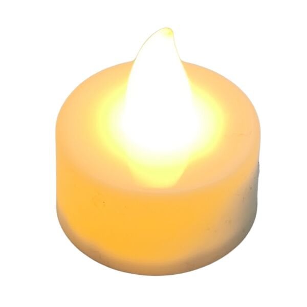 Pilli LED Tealight Mum 24'lü Ekonomik Paket - Sıcak Sarı Işık Dekor Mum