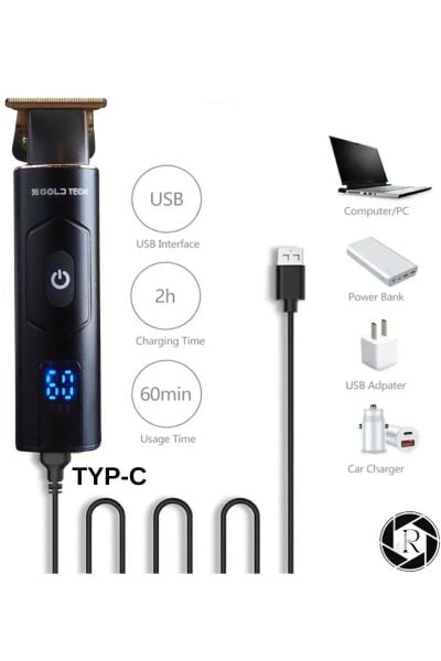 Gold Tech Ultra Güçlü Saç Sakal Traş Makinesi 6500 Mrp Motor Hızı Gt-901
