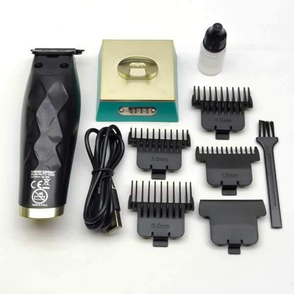 TC-2666 Profesyonel Şarjlı Saç Sakal ve Ense Kesme Makinesi - Dijital Göstergeli - DLC Bıçak
