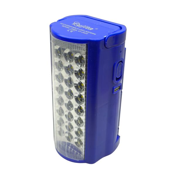 Fujita 2606L 24 LED'li Şarj Edilebilir Işıldak - USB Telefon Şarj Özellikli