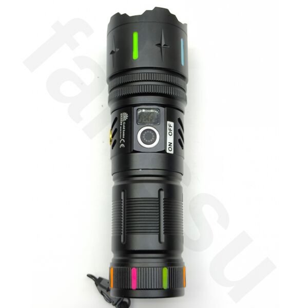 Gold Kama GK9589 Lazer Silindir El Feneri - 10000 Lümen, 2200 Metre Menzil, Powerbank Özellikli