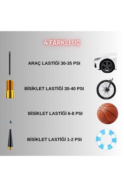 Taşınabilir Araç Akü Takviye Cihazı (Jump Starter) & 150 PSI Dijital Ekranlı Akıllı Hava Kompresörü