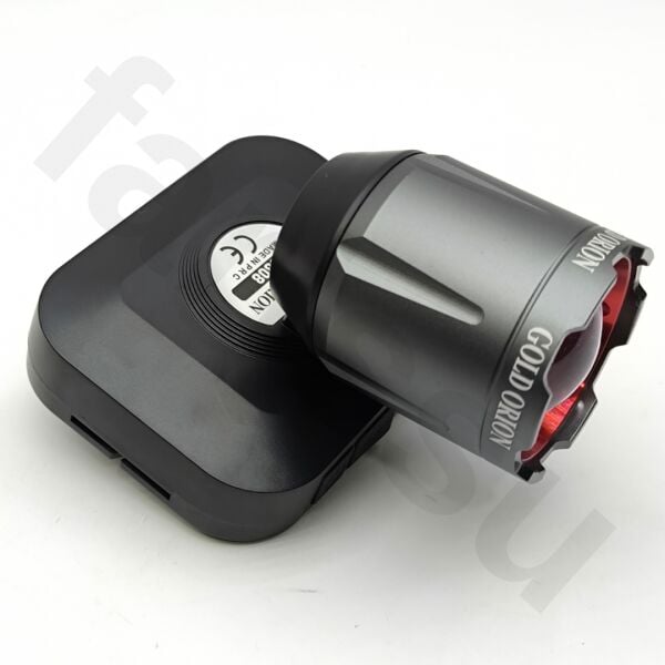 R9808 Şarjlı Kafa Lambası - 50W 5000 Lümen Güçlü LED Fener, Zoom Özellikli, 3 Modlu Powerbank