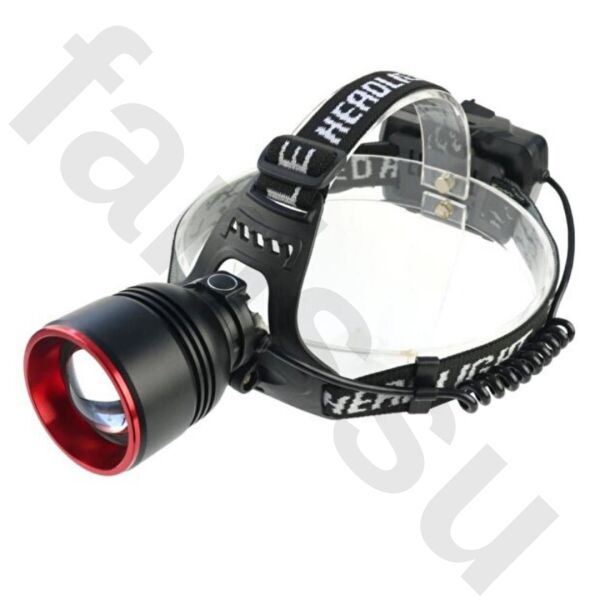 30W 3000 Lümen Zoomlu Şarjlı Kafa Feneri - 7200 mAh Yüksek Kapasite - Hareket Sensörlü