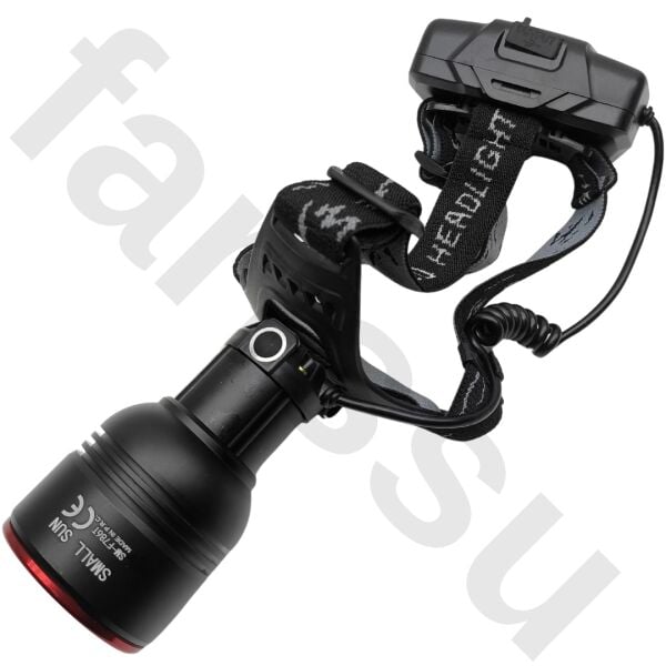 30W 3000 Lümen Zoomlu Şarjlı Kafa Feneri - 7200 mAh Yüksek Kapasite - Hareket Sensörlü