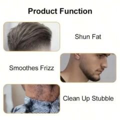 gold tech Led Ekranlı Çelik Kasa Profesyonel T-bıçak Saç Sakal, Ense Çizim Tıraş Makinesi