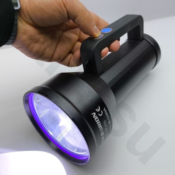 OR-076 10000 Lümen Şarj Edilebilir El Feneri - 1 KM Menzilli Projektör & Çok Fonksiyonlu Kamp Lambası