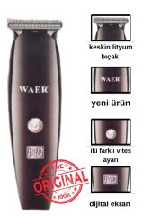 WAER Profesyonel Sakal Traş Makinesi Dijital Sarj Göstergeli wa-2913 Siyah