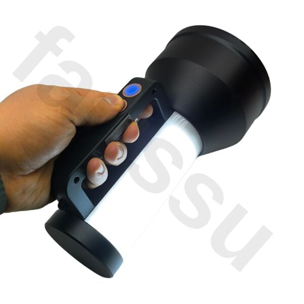 OR-077 200W 10000 Lümen Şarj Edilebilir Profesyonel El Feneri ve Kamp Lambası - 1 KM Menzilli