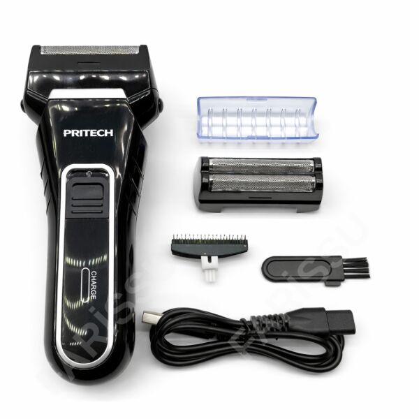 Pritech RF-1310 Şarjlı Sakal Tıraş Makinesi - Yedek Bıçaklı, Islak & Kuru Kullanım, 115g Hafif Tasarım