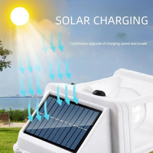 Güneş Enerjili Hareket Sensörlü Duvar Apliği