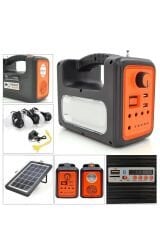 solar panelli radyolu+Bluetooth+mp3 ve telefon şarj özellikli solar kamp lambası