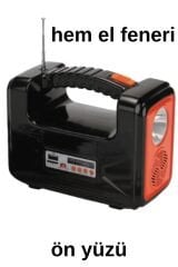 solar panelli radyolu+Bluetooth+mp3 ve telefon şarj özellikli solar kamp lambası