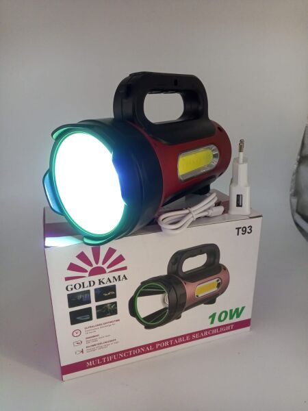10w Uzun Menzilli Solar Panelli Powerbank Usb Çıkış S.o.s Lu Ultra Güçlü Ledli Şarjlı Feneri