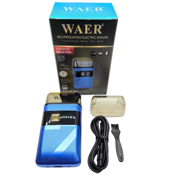 Waer WA-2938 2in1 Profesyonel Folyo Tıraş Günlük Yanak Makinesi ve Sıfırlama Makinesi