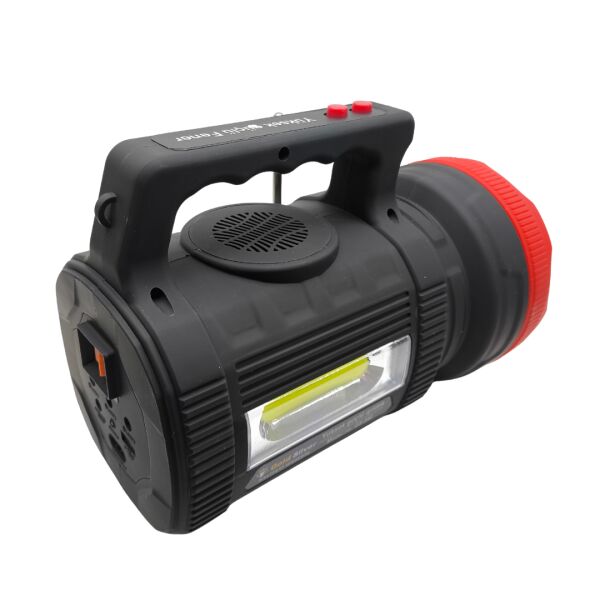 Gold Silver GS-540 Solar Aydınlatma Seti - 20W Güneş Enerjili Şarjlı Fener, Bluetooth, Radyo, MP3 + 3 Ampul