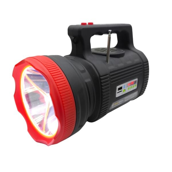 Gold Silver GS-540 Solar Aydınlatma Seti - 20W Güneş Enerjili Şarjlı Fener, Bluetooth, Radyo, MP3 + 3 Ampul