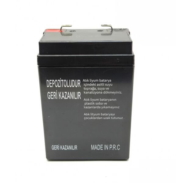 Gold Silver 4V 8Ah Lithium Ion Işıldak Aküsü - Yedek Batarya