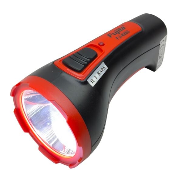Fujita FJ-4263 5W Şarjlı LED El Feneri - 2 Kademeli Güçlü Aydınlatma