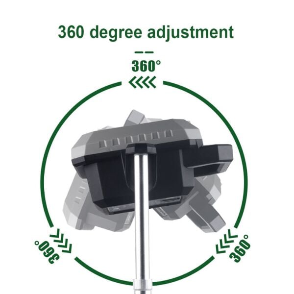 10000mAh Powerbank Özellikli - 105cm Ayarlanabilir Kamp Lambası - 3000 Lümen Kırmızı Işık Modlu
