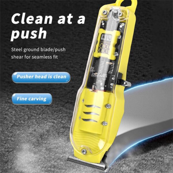 Gold Tech T09 Profesyonel Şarjlı Saç Sakal Kesme Makinesi - Type-C Girişli Led Ekranlı Ense Tıraş Makinesi