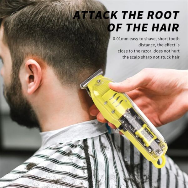 Gold Tech T09 Profesyonel Şarjlı Saç Sakal Kesme Makinesi - Type-C Girişli Led Ekranlı Ense Tıraş Makinesi