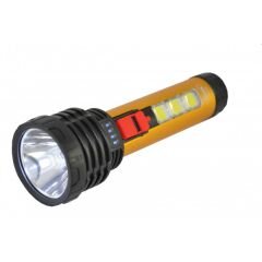 4 farklı moda sahip micro usb ile şarj edilebilir 5w+3 cob çok amaçlı el feneri