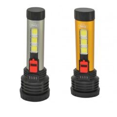 4 farklı moda sahip micro usb ile şarj edilebilir 5w+3 cob çok amaçlı el feneri