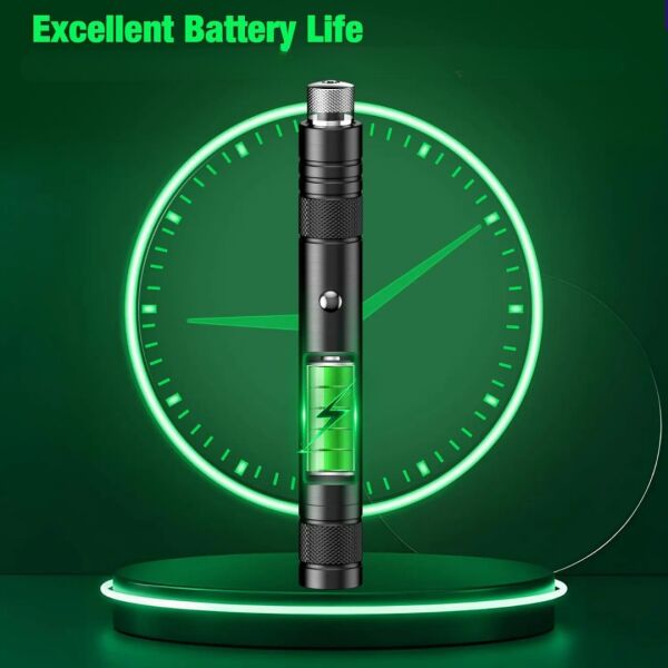 Profesyonel Yeşil Lazer - 10 KM Menzilli, USB Şarjlı, Yıldız Başlıklı Astronomi ve Kamp Lazeri