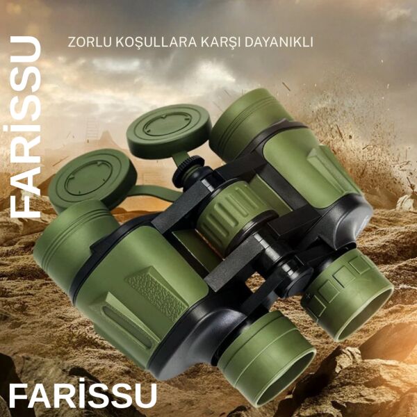 Gold Kama 100x100 Profesyonel Dürbün – 20x Zoom | 50mm Objektif | 26mm Göz Merceği | 3000 Metre Maksimum Menzil Haki