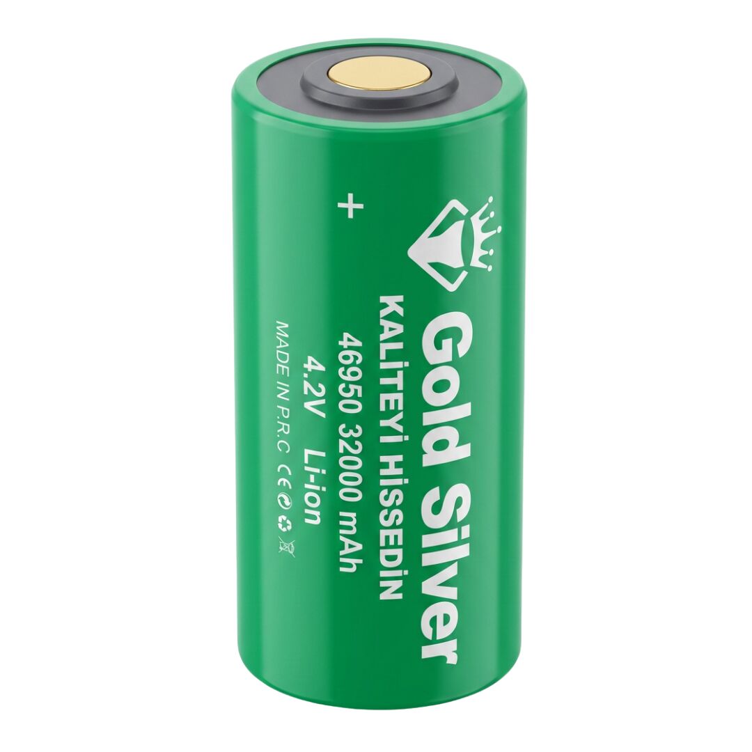 Gold Silver 46950 Şarj Edilebilir Li-ion Pil - 32000 mAh 4.2V (Yüksek Kapasite)