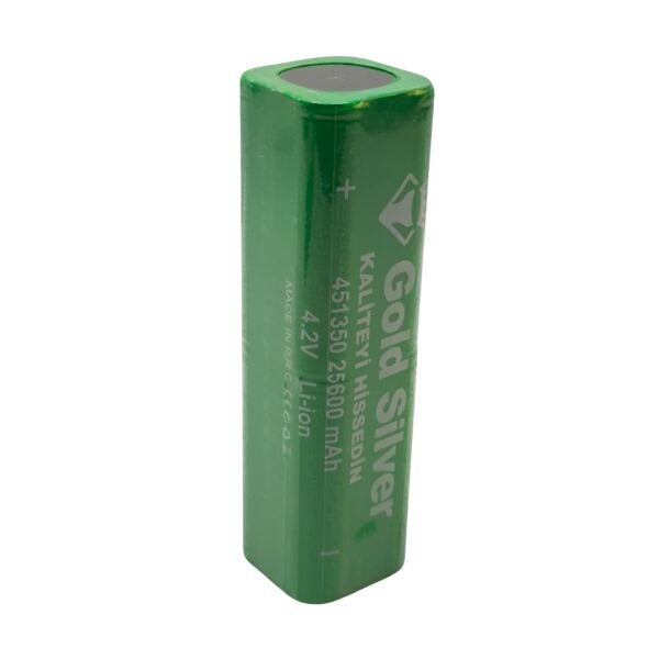Gold Silver 451350 4.2V 25600 mAh Li-ion Şarj Edilebilir El Feneri ve Işıldak Pili (13.2 cm)