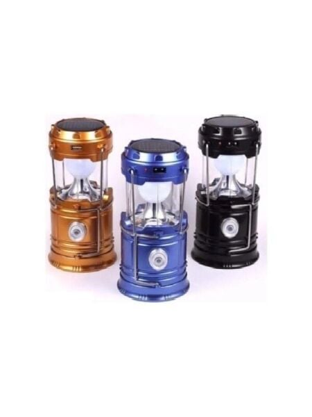 Fun Şarjlı Kamp Lambası Güneş Enerjili Kamp Feneri LED Lamba Fanus Işıldak