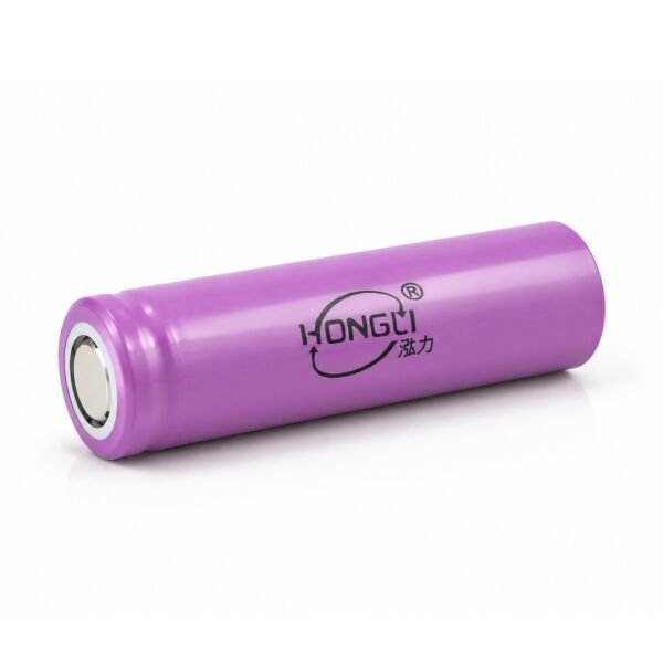HONGLI 18650 Şarjlı Pil 1200 mAh 3.7V Li-ion Düz Uçlu Batarya 35 Gram Tekli Pil