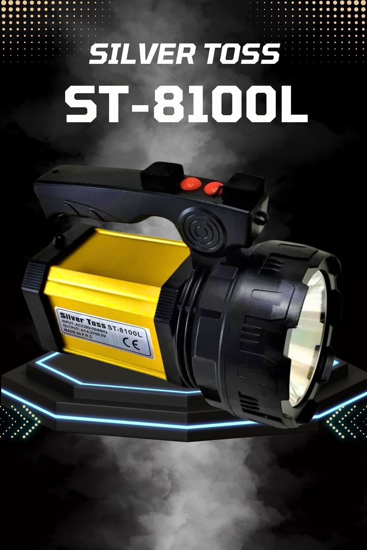 St-8100l 25w Şarj Edilebilir Ledli El Feneri Usb Çıkışlı Çift Yönlü Bağ Evi Kamp Outdoor Projektör