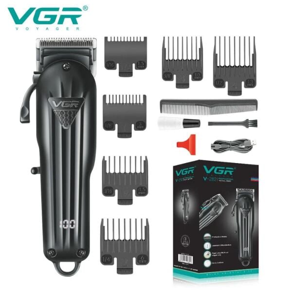 VGR V-282 Dijital Ekranlı Erkek Saç Kesme Makinesi