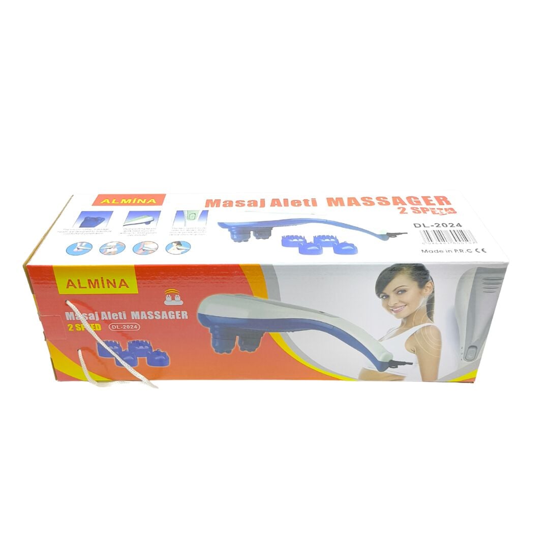 Almina DL-2024 Çift Başlıklı 2 Kademeli Ergonomik El Masaj Aleti