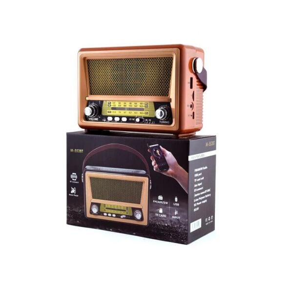 Vintage taşınabilir gerçek ahşap eskitme görünümlü nostajik radyo   Sw/Am/Fm radyo Retro