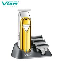 V-967 Profesyonel Şarj Edilebilir Kablosuz Metal Gövde Saç ve Sakal Düzeltici Paslanmaz Çelik