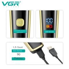 VGR V-366 Bakım Seti Burun Kılı Kesme Profesyonel Erkek Bakım Seti