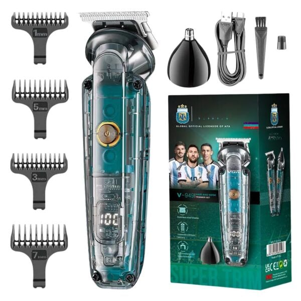 VGR V-949 Şarjlı IPX6 Su Geçirmez Profesyonel Saç sakal burun kulak  Kesme Makinesi