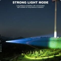 100 watt metal tasarım 1000 lümen 1000 metre zomlu el feneri or-2208